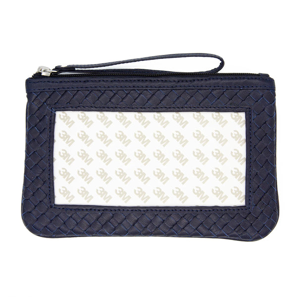 Woven Leather Clutch