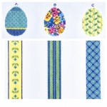 Eggs: Pansy 3 Egg Omelette - blue, lavender, yellow