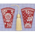 Scissor Case: Karen's Damask - Red Scissor Case