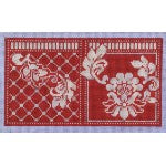 NeedleCase: Karen's Red Damask NeedleCase