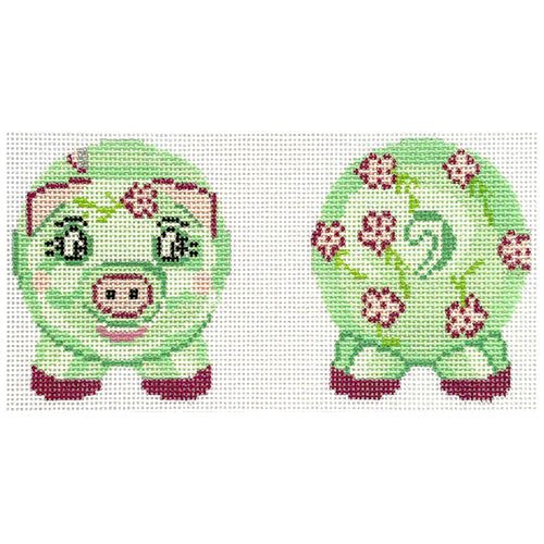Baby Collection: Piggy Bank (Green & Pink)