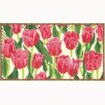 Needle Case: Pink Tulips Needle Case