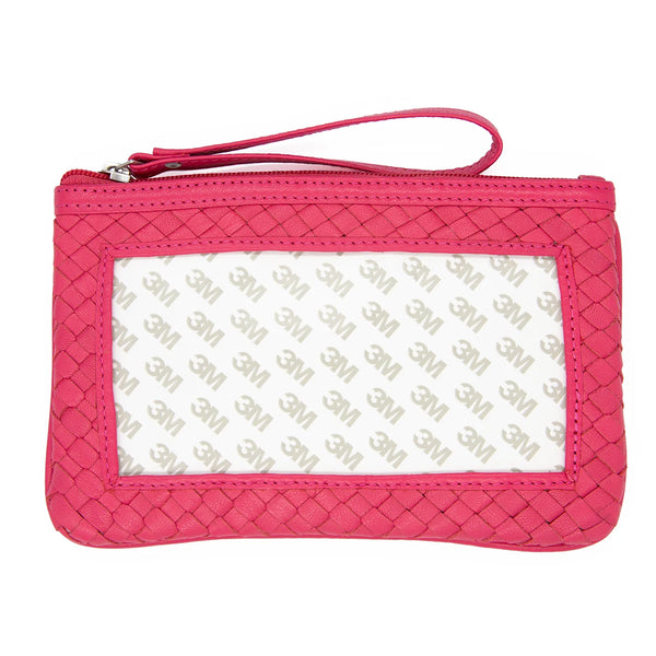Woven Leather Clutch