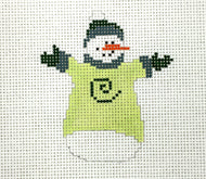 Christmas Ornaments: Swirl Snowman  13ct