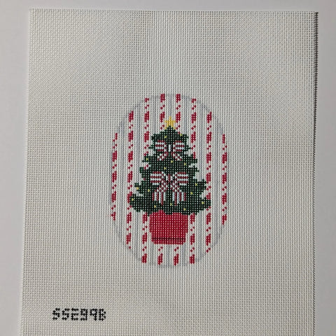 Christmas Tree with Bows - Red