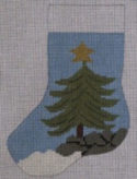 Mini Stocking - Tree with Star