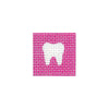 Pink Background with White Tooth
