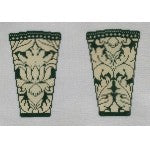 Scissor Case: Royal Damask - green Scissor Case