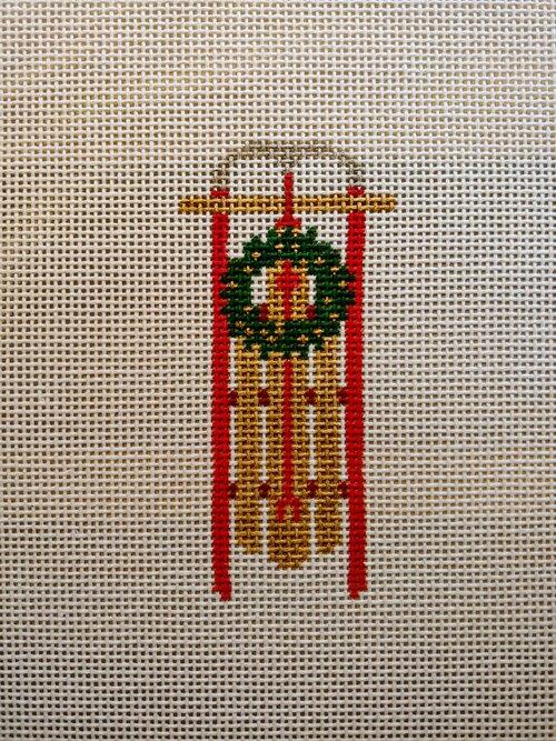 Sled with Wreath - Family Arts Needlework Shop