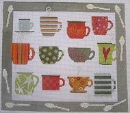 Twelve cups for slurping - Family Arts Needlework Shop