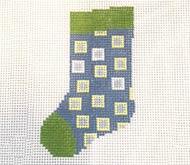 Large Squares Mini Sock - Family Arts Needlework Shop