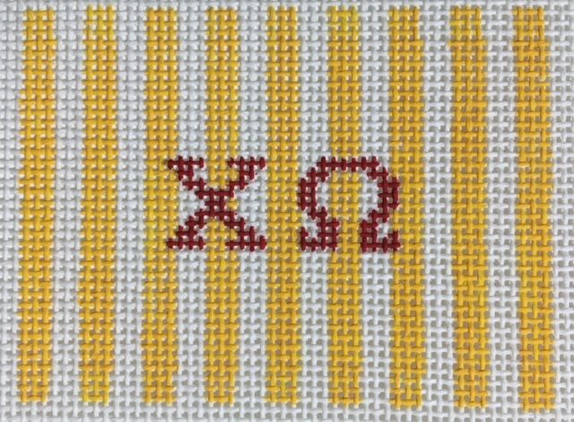Sorority Insert with Stripes-Chi Omega