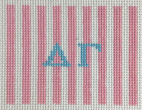 Sorority Insert with Stripes-Delta Gamma