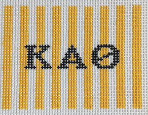 Sorority Insert with Stripes-Kappa Alpha Theta