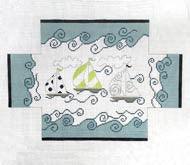 Sailboats Doorstop - Family Arts Needlework Shop