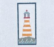 Gold stripe lighthouse - Family Arts Needlework Shop