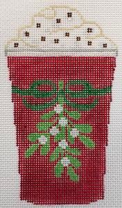 Holiday Cup -Mistletoe Cup - Family Arts Needlework Shop