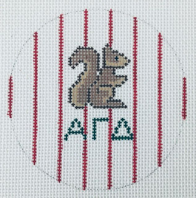 Sorority Round with Mascot-Alpha Gamma Delta
