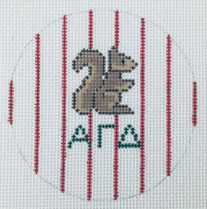 Sorority Round with Mascot-Alpha Gamma Delta