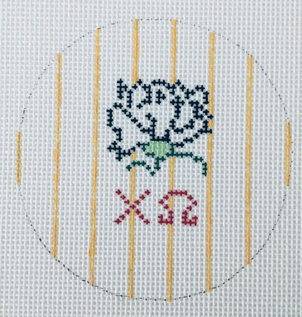 Sorority Round with Mascot-Chi Omega