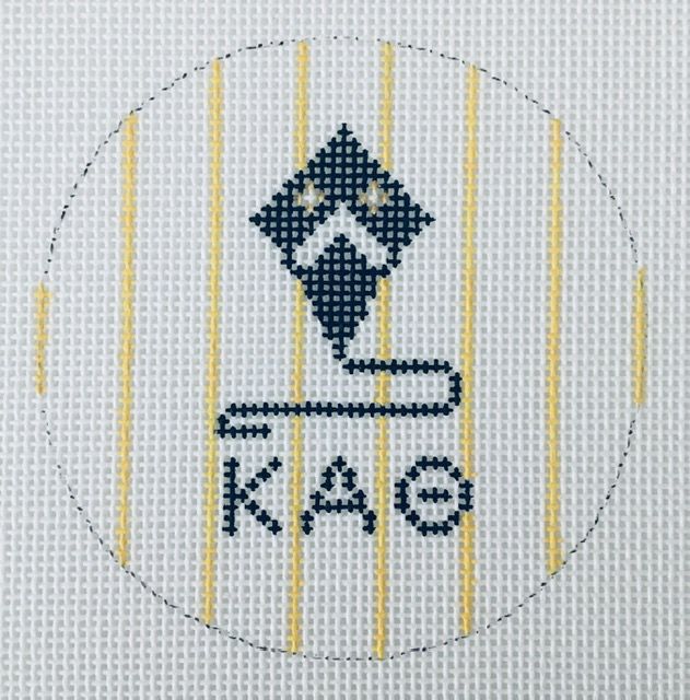 Sorority Round with Mascot-Kappa Alpha Theta