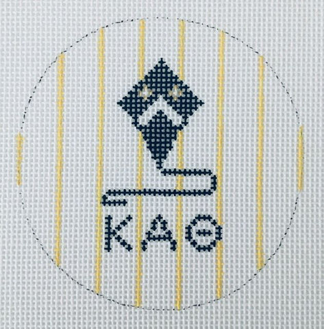 Sorority Round with Mascot-Kappa Alpha Theta
