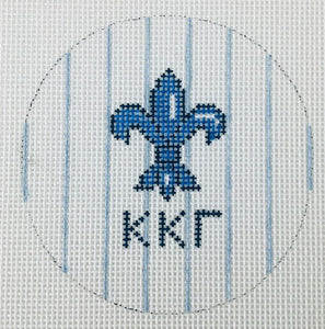 Sorority Round with Mascot-Kappa Kappa Gamma