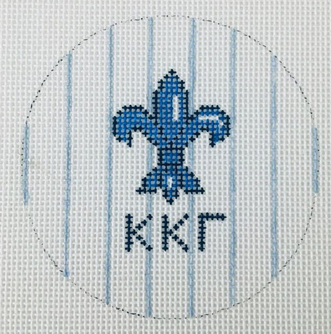 Sorority Round with Mascot-Kappa Kappa Gamma