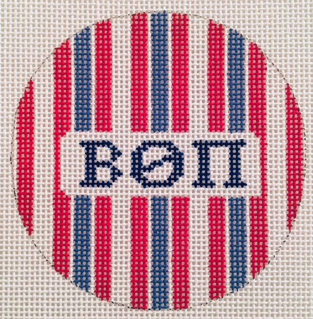 Sorority Round with Stripes-Beta Theta Pi