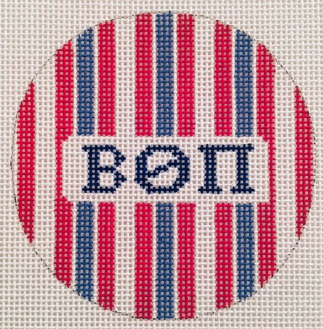 Sorority Round with Stripes-Beta Theta Pi