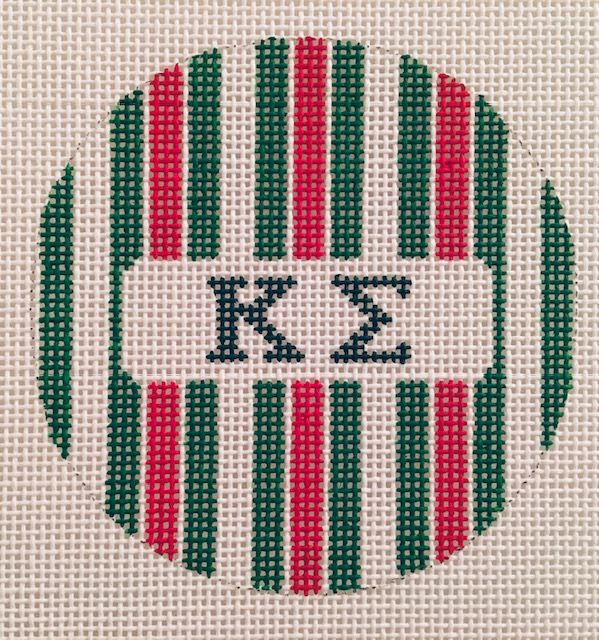 Fraternity Round with Stripes-Kappa Sigma