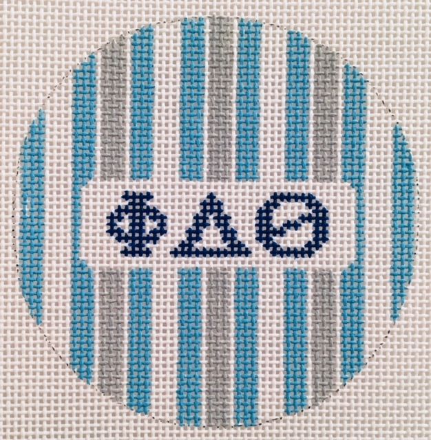 Fraternity Round with Stripes-Phi Delta Theta