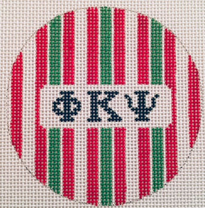 Fraternity Round with Stripes-Phi Kappa Psi
