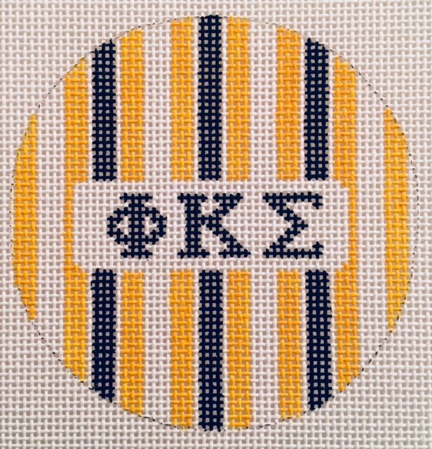Fraternity Round with Stripes-Phi Kappa Sigma