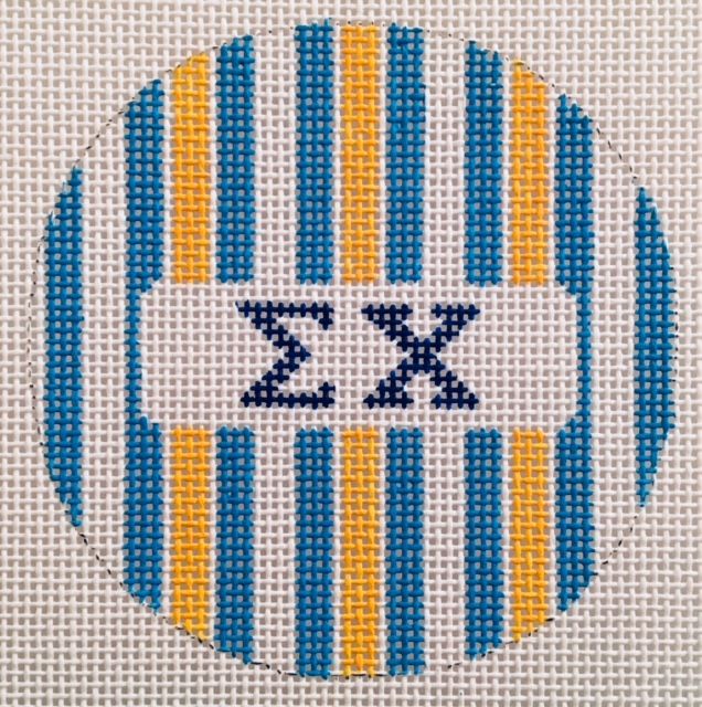 Fraternity Round with Stripes-Sigma Chi