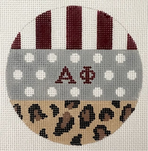 Sorority Round Multi Pattern-Alpha Phi