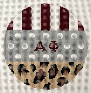Sorority Round Multi Pattern-Alpha Phi