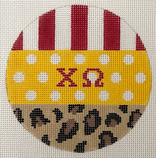 Sorority Round Multi Pattern-Chi Omega