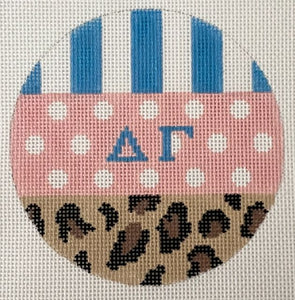 Sorority Round Multi Pattern-Delta Gamma