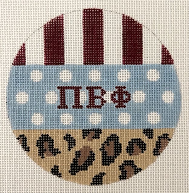 Sorority Round Multi Pattern-Pi Beta Phi