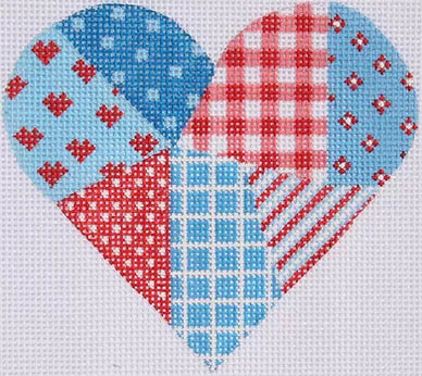 Mini heart - patchwork - Family Arts Needlework Shop