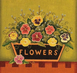 Pansies @Karen Cruden - Family Arts Needlework Shop