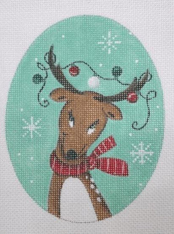 Reindeer w/Light Bulbs - Family Arts Needlework Shop