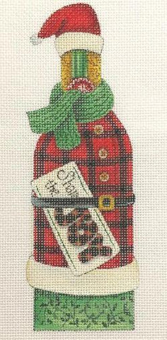 Bottle - Joy/Plaid Coat - Family Arts Needlework Shop