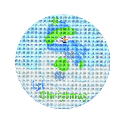 Baby Snowboy, blue - Family Arts Needlework Shop