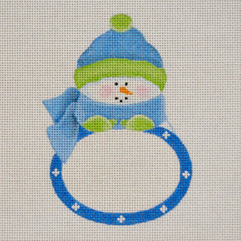 Blue Boy Snowbaby Plaque - Family Arts Needlework Shop