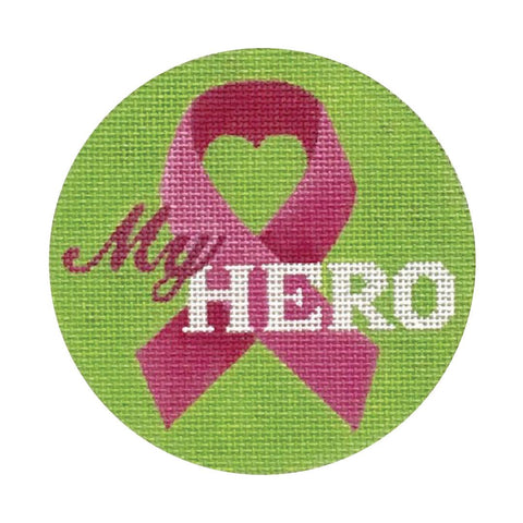 My Hero Pink Ribbon Ornament - Family Arts Needlework Shop