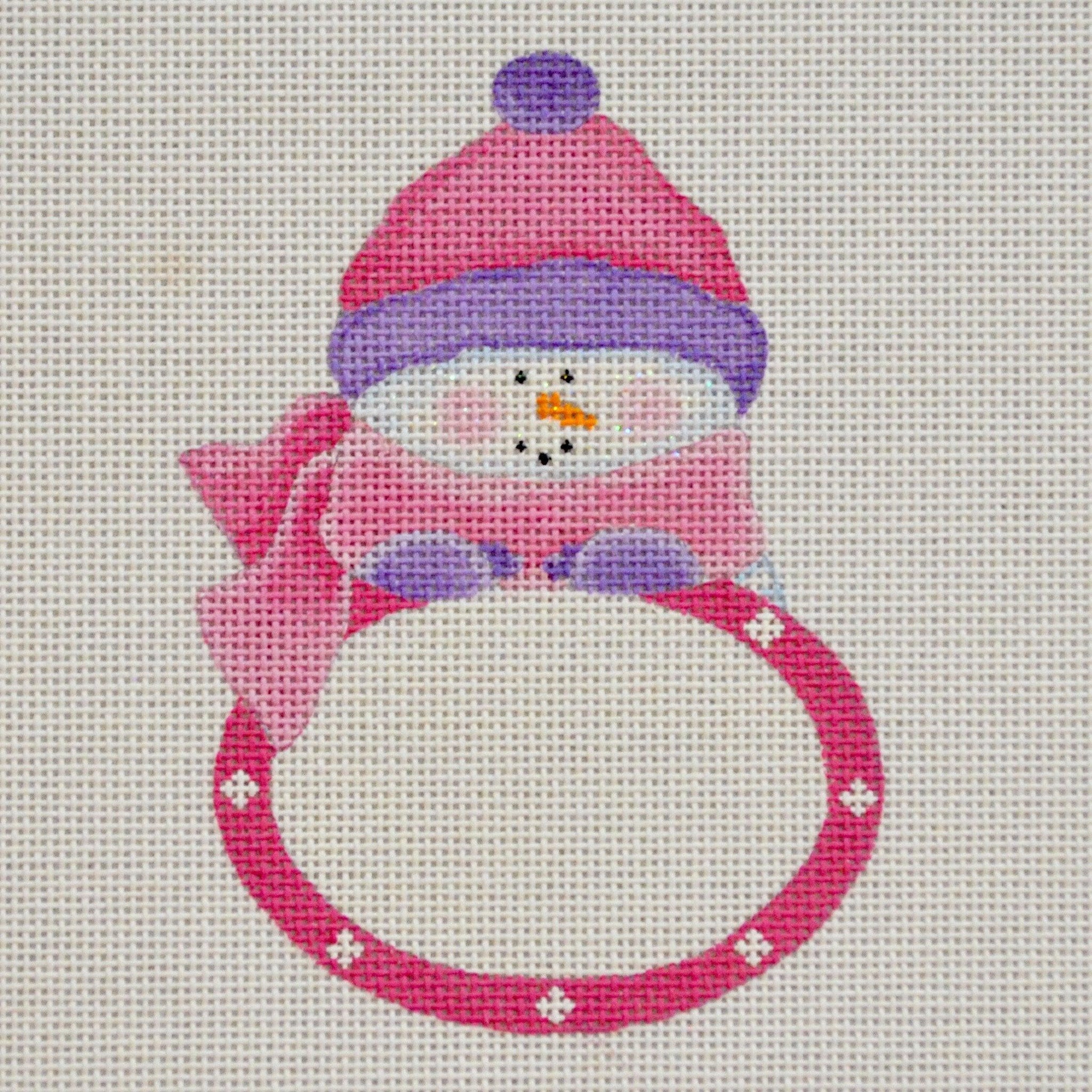 Pinky Snowbaby Plaque - Family Arts Needlework Shop