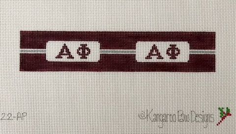 Sorority Flat Finish Key FOB-Alpha Phi