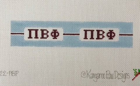 Sorority Flat Finish Key FOB-Pi Beta Phi